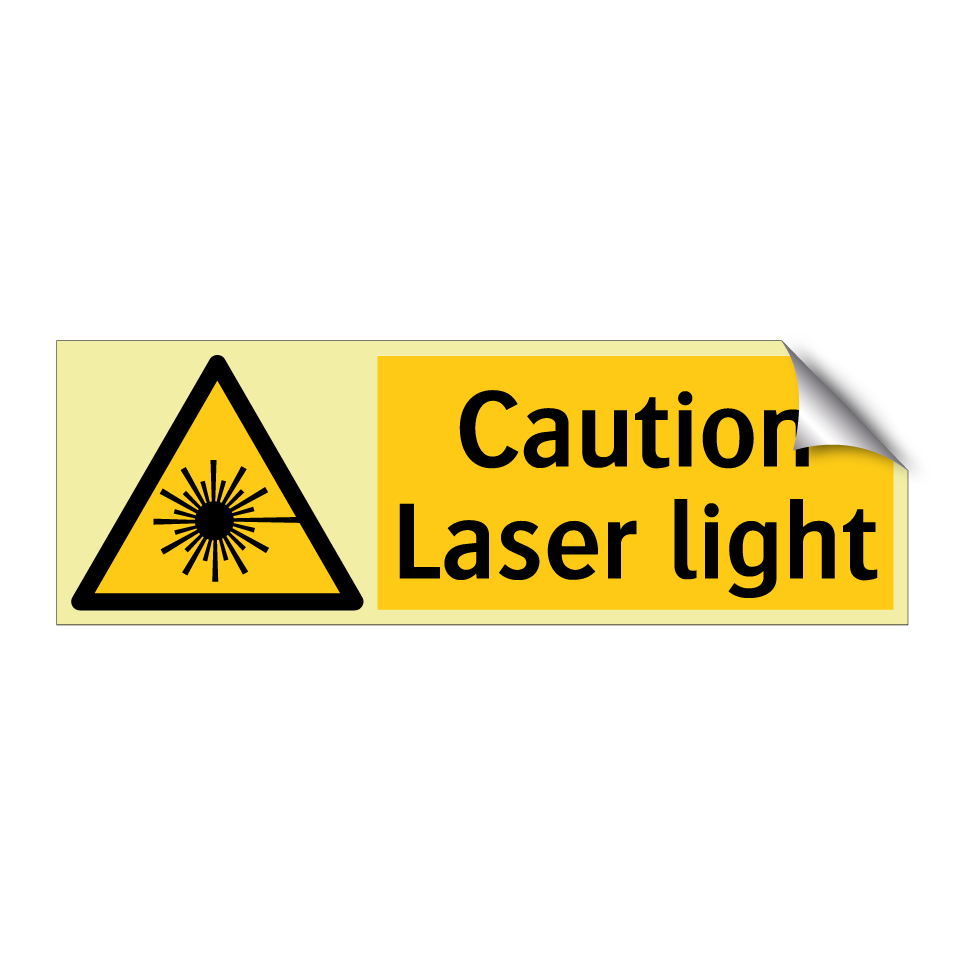 Caution Laser light