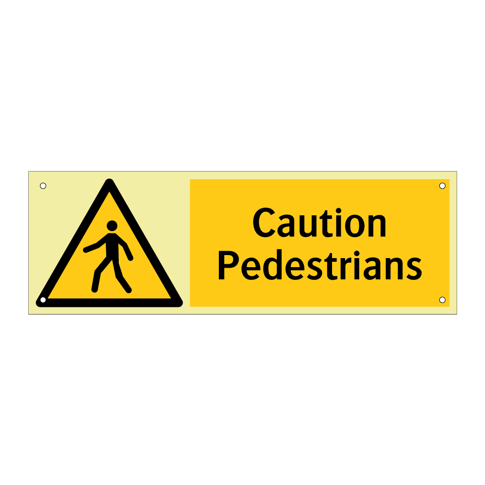 Caution Pedestrians