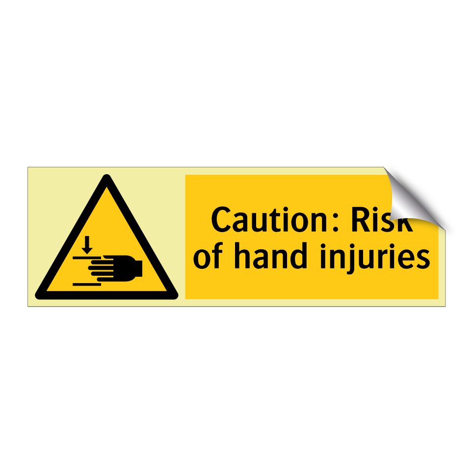 Caution: Risk of hand injuries