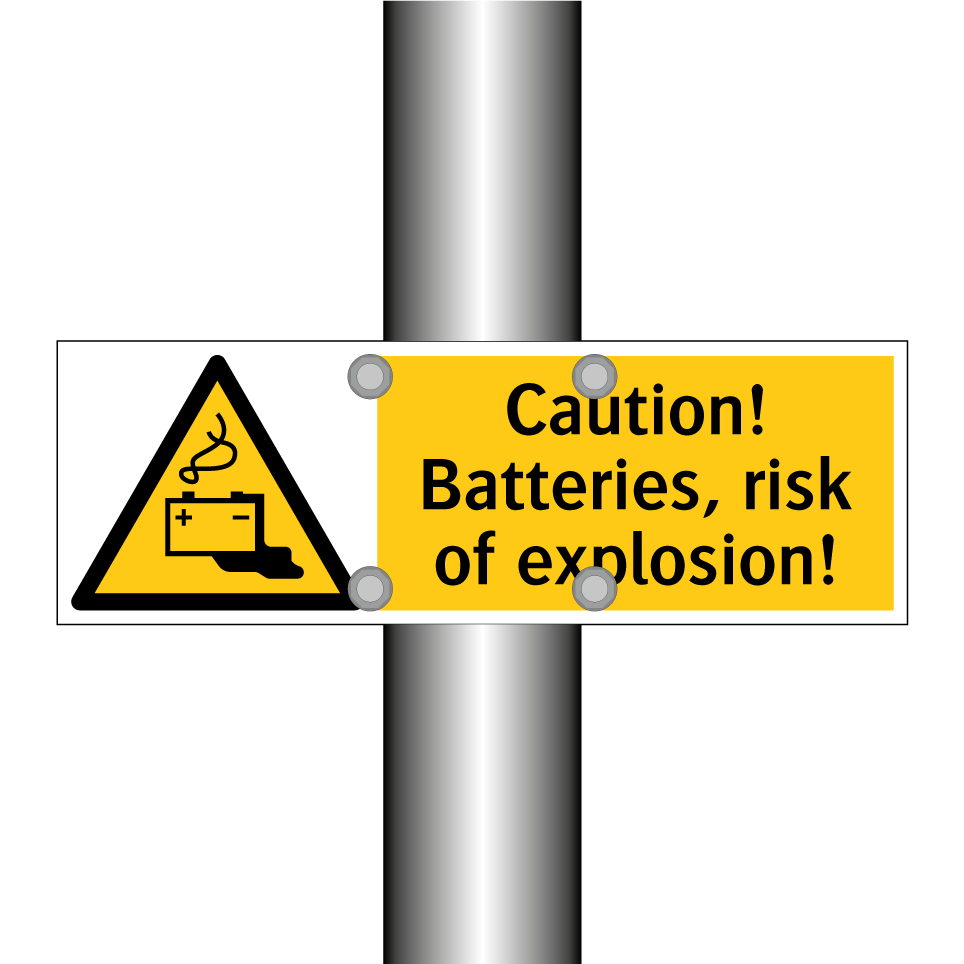 Caution! Batteries, risk of explosion!
