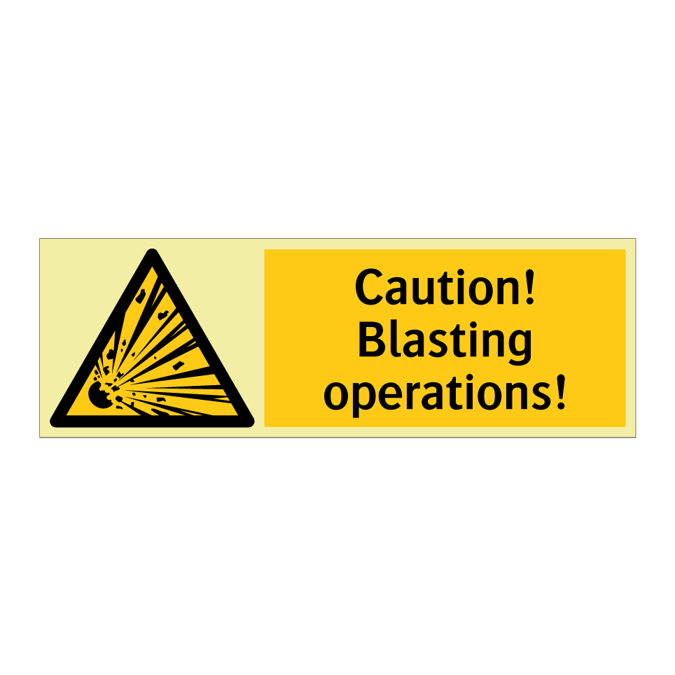 Caution! Blasting operations!