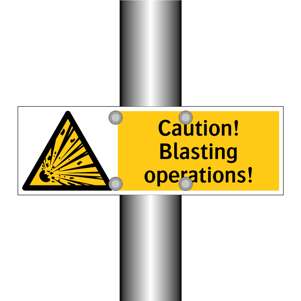 Caution! Blasting operations!