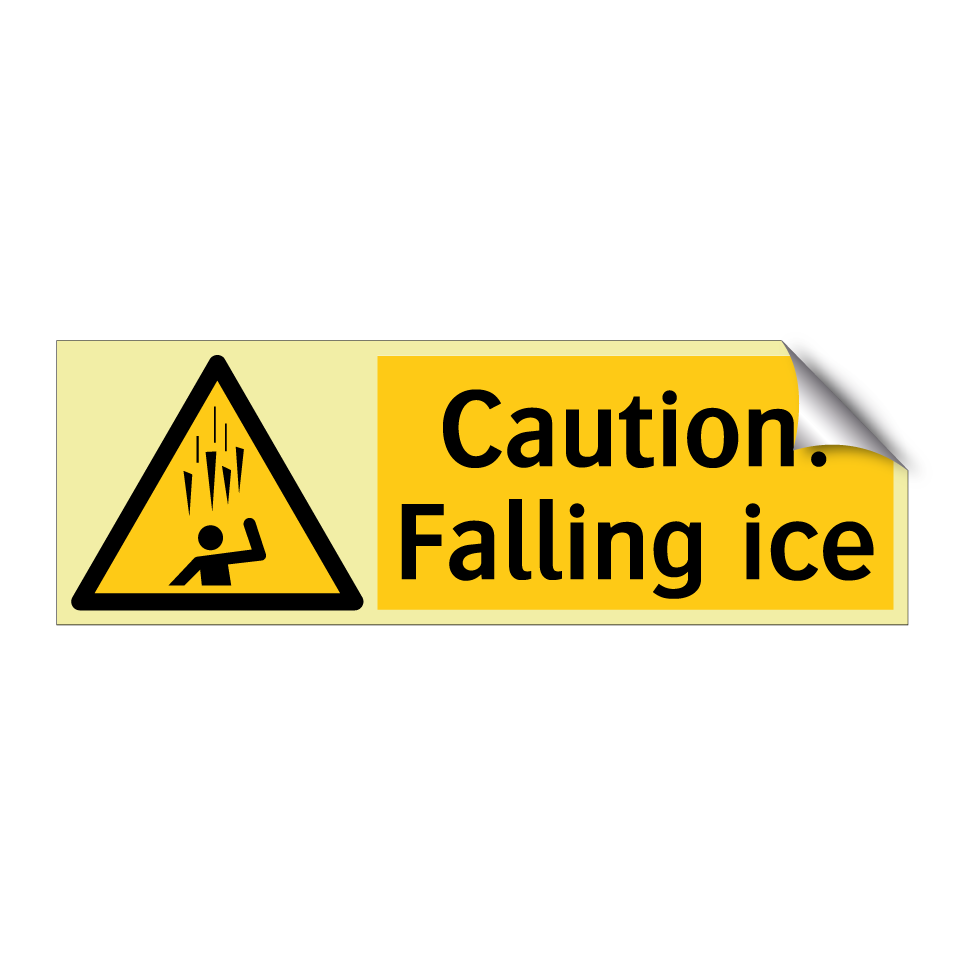 Caution! Falling ice