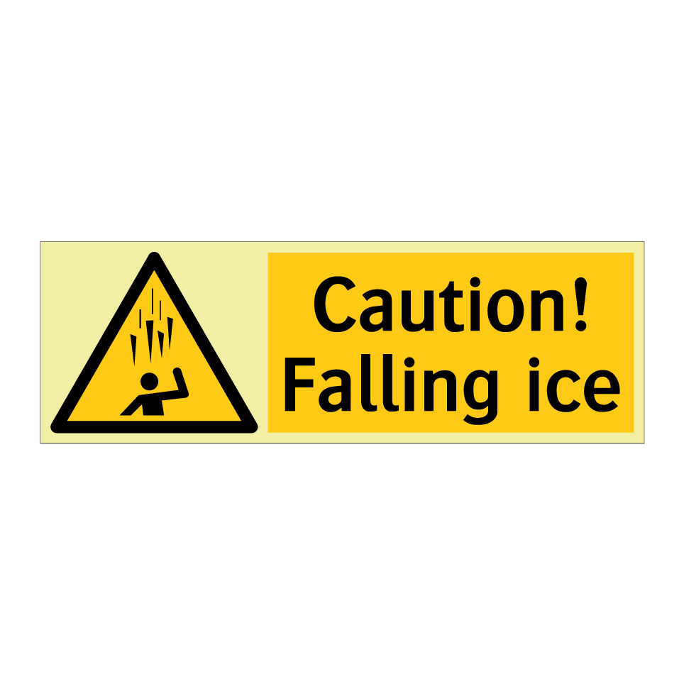 Caution! Falling ice