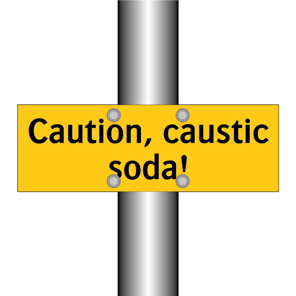 Caution, caustic soda!
