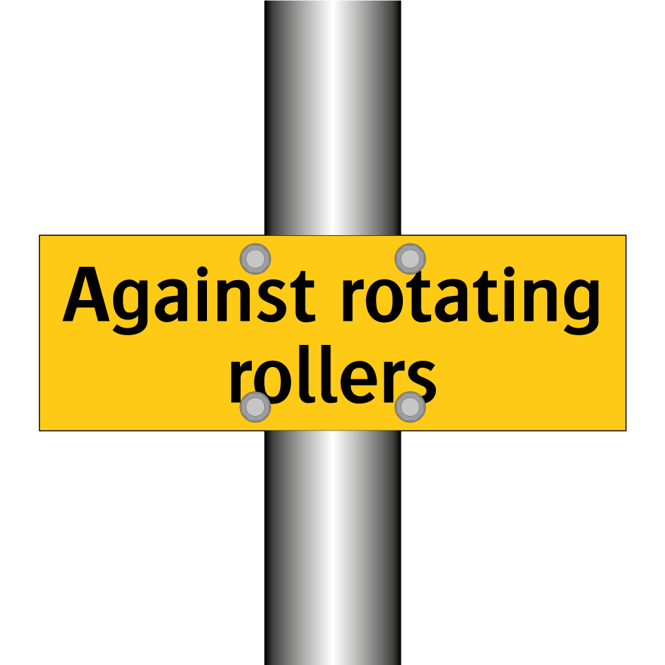 Against rotating rollers