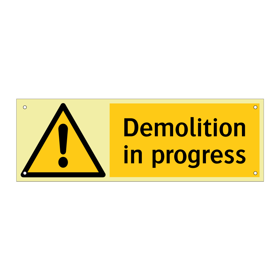 Demolition in progress