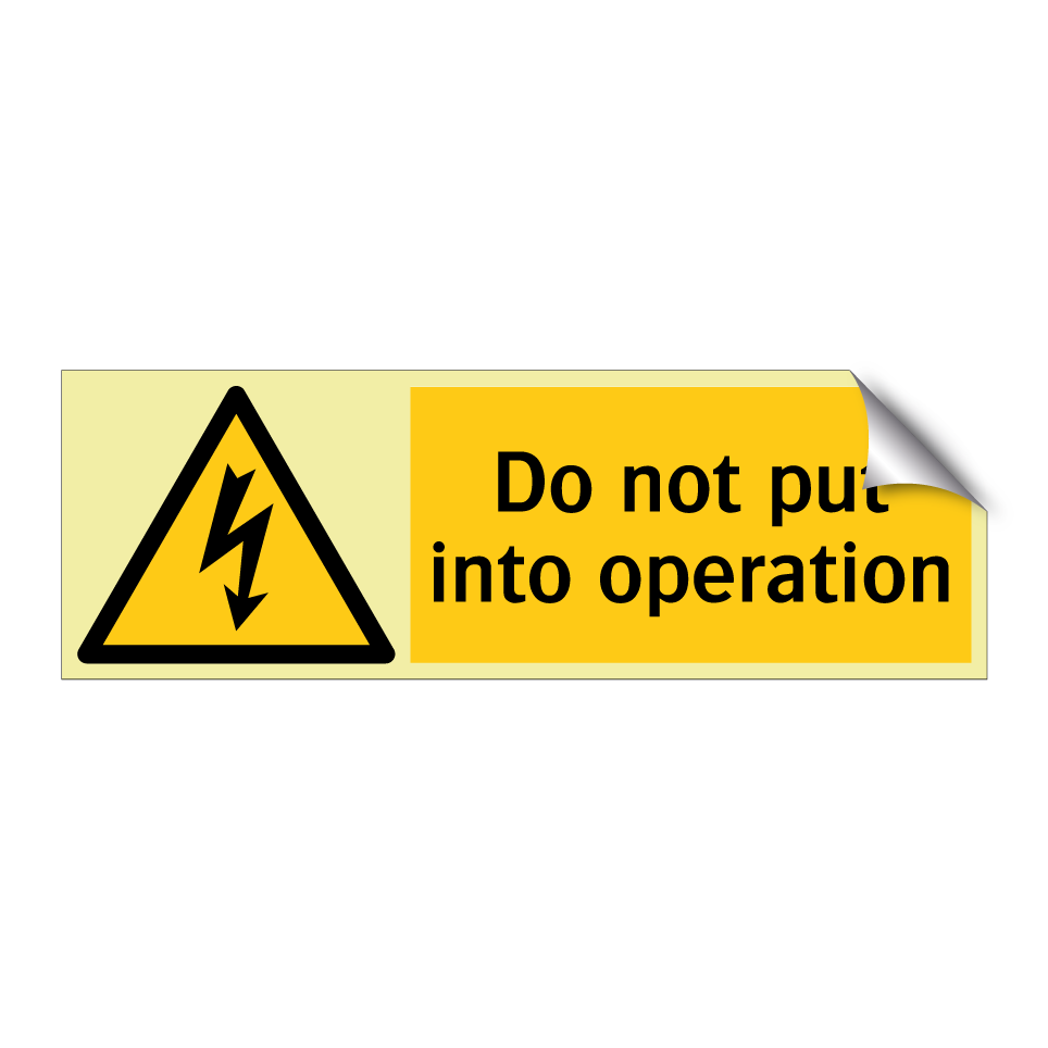 Do not put into operation