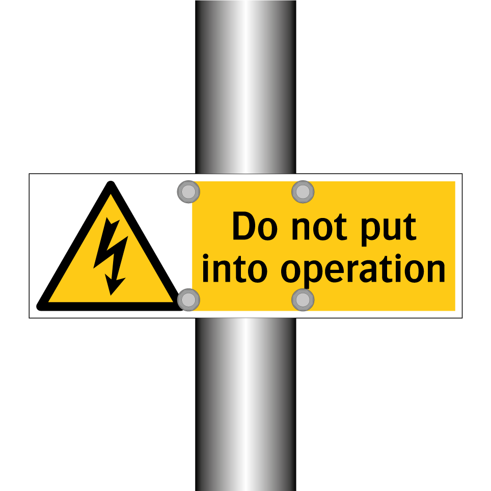 Do not put into operation