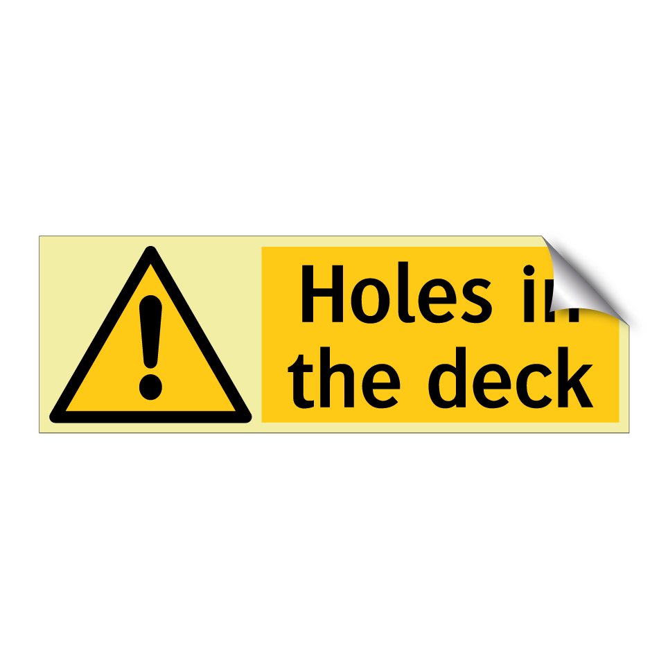 Holes in the deck