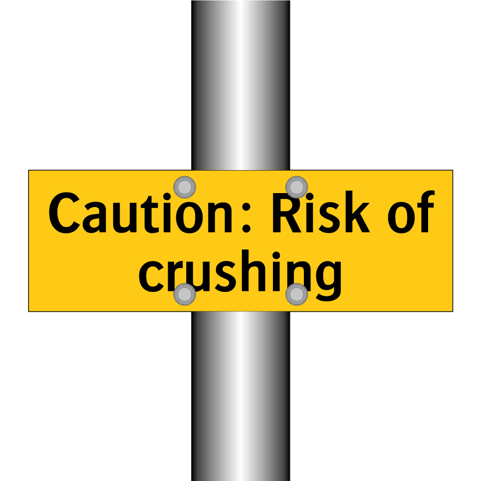 Caution: Risk of crushing