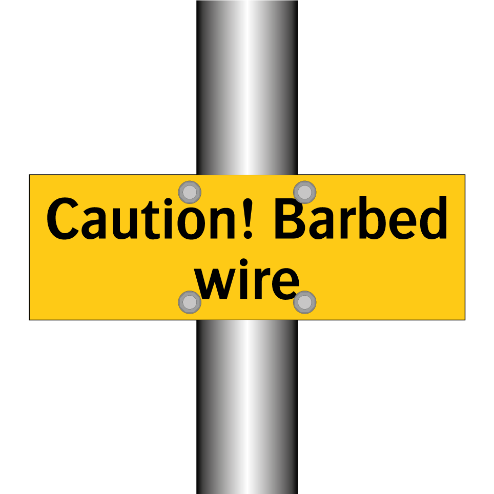 Caution! Barbed wire