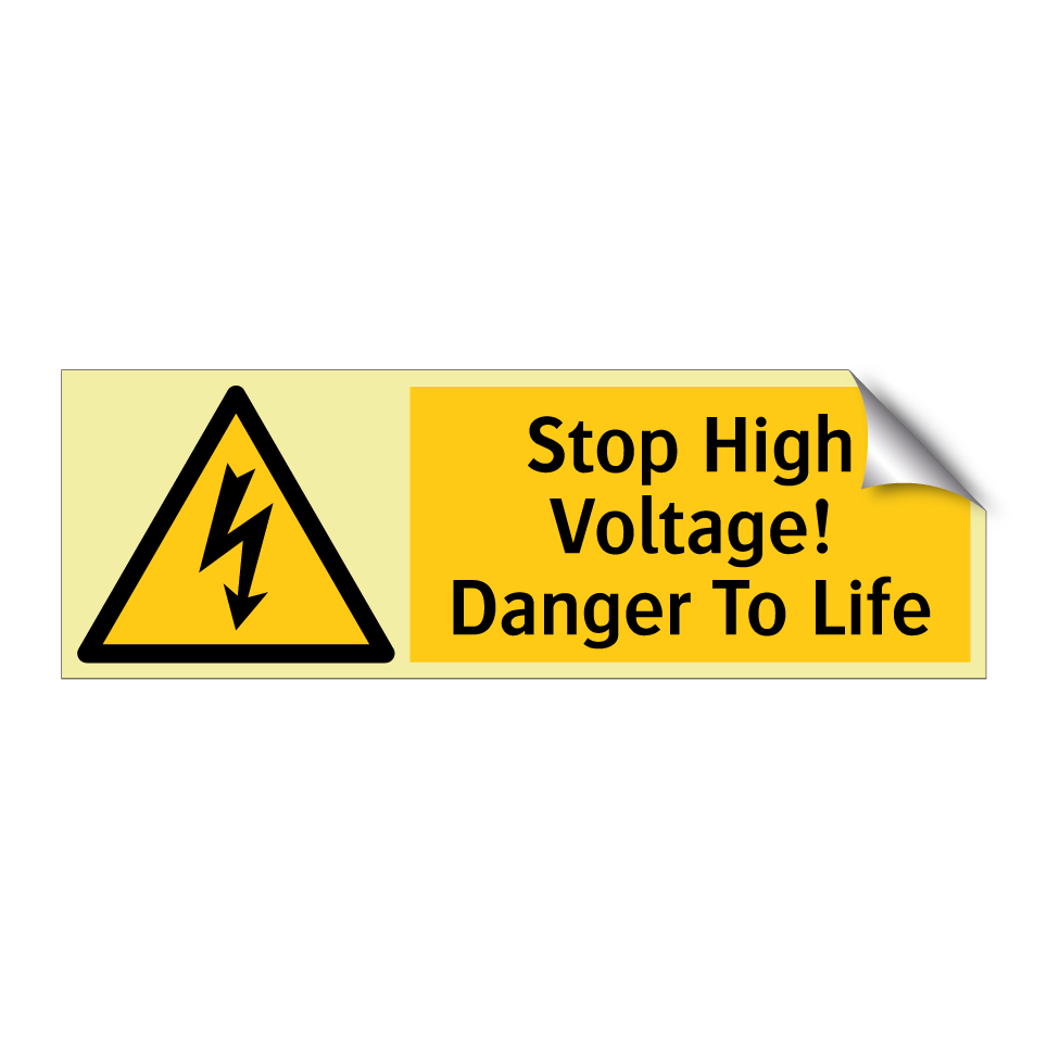 Stop High Voltage! Danger To Life