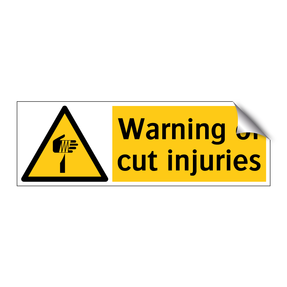 Warning of cut injuries