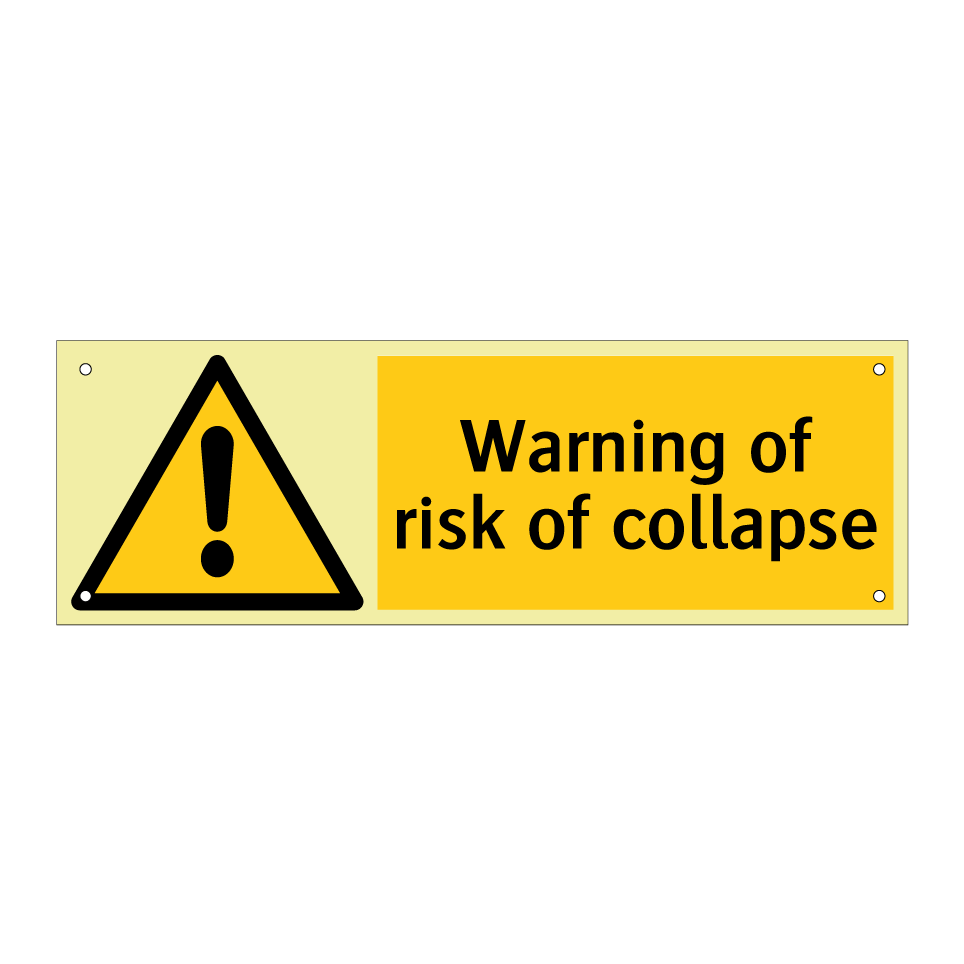 Warning of risk of collapse