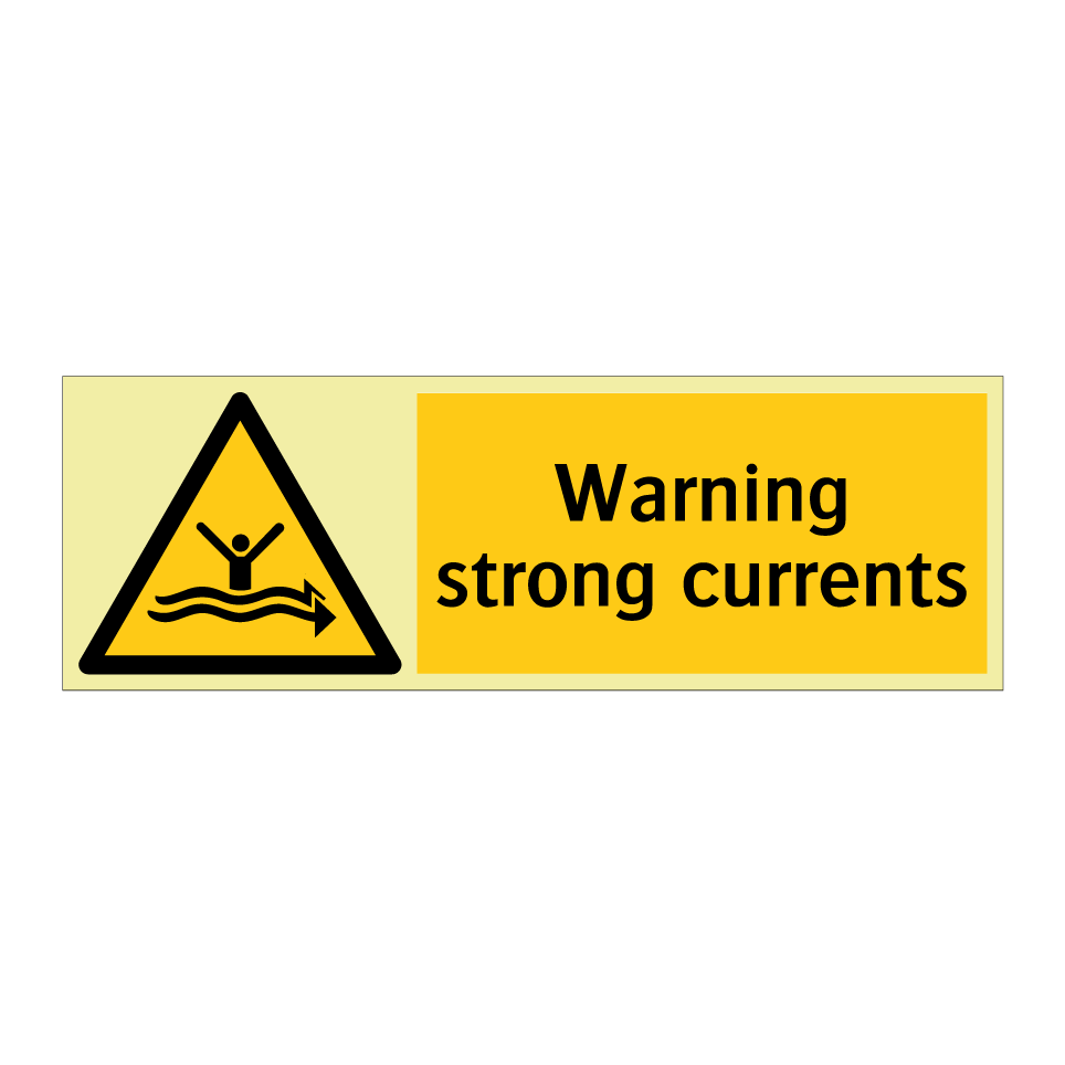 Warning strong currents