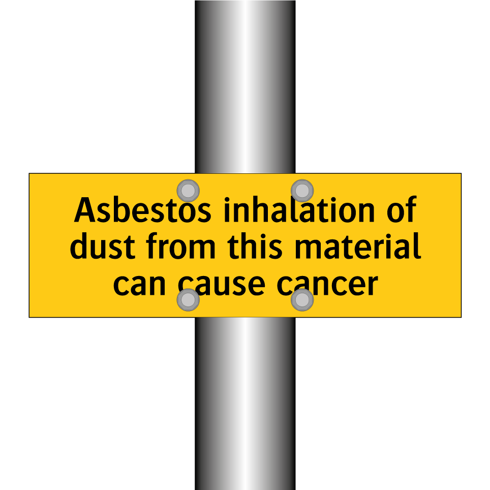 Asbestos inhalation of dust from this material can cause cancer