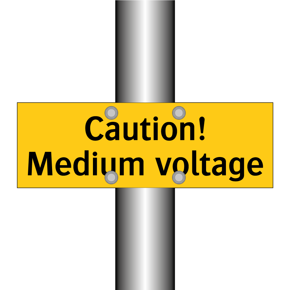 Caution! Medium voltage
