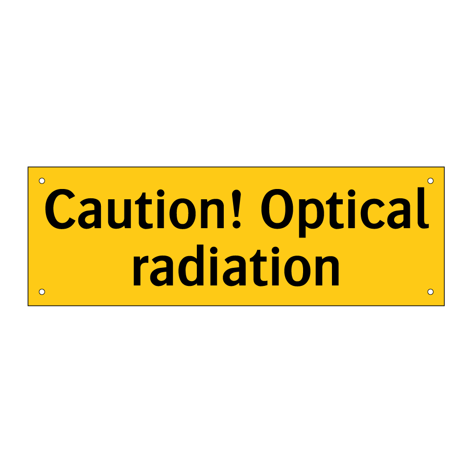 Caution! Optical radiation