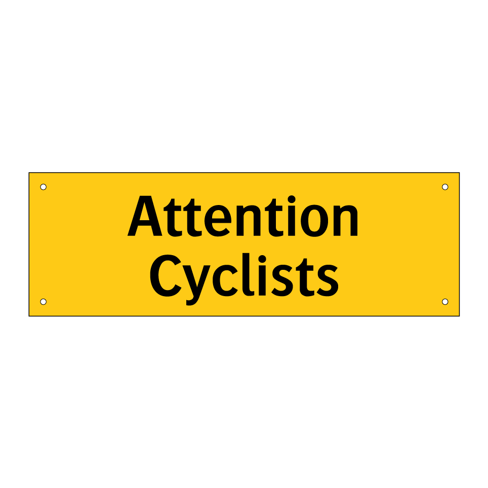 Attention Cyclists