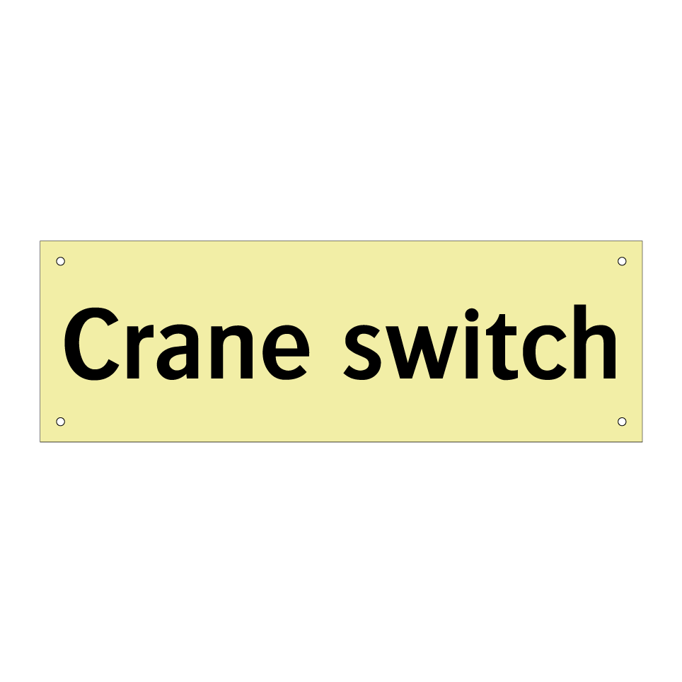 Crane switch