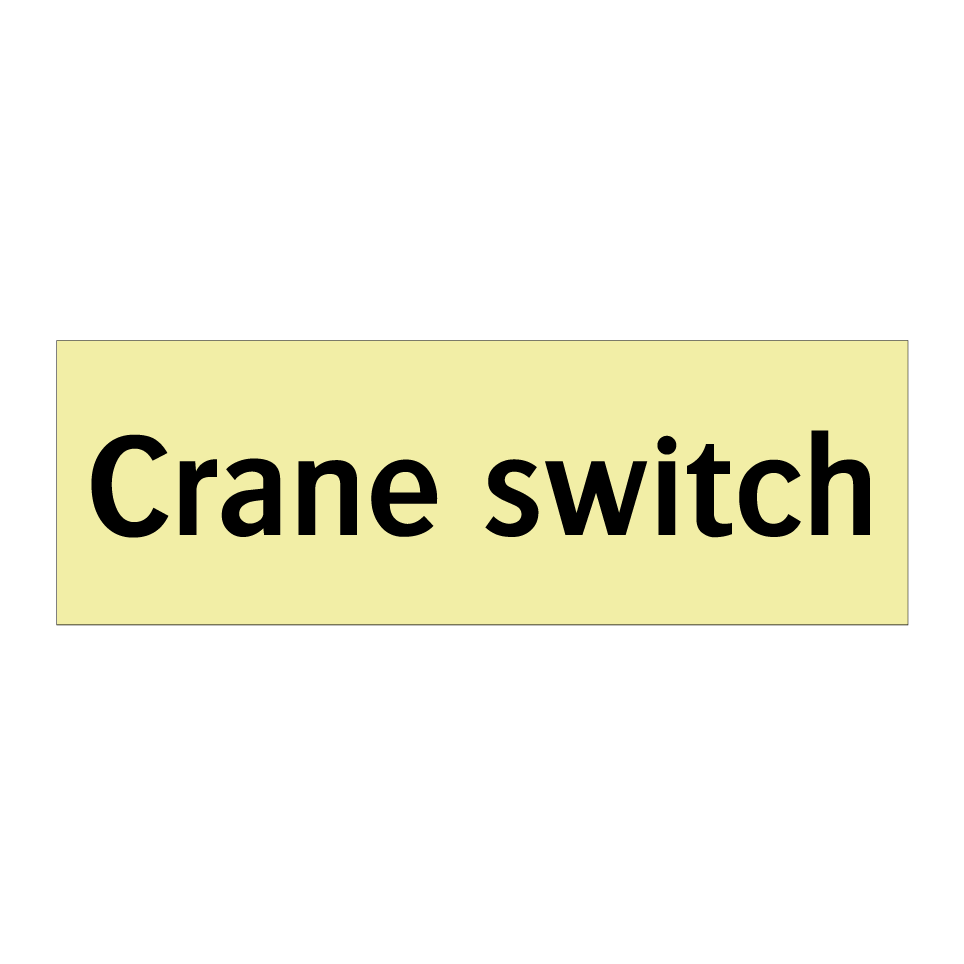 Crane switch