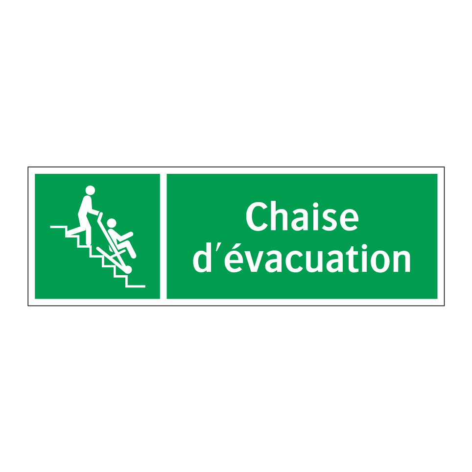 Chaise d'évacuation