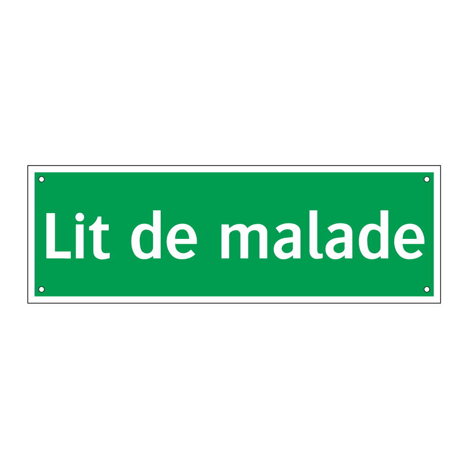 Lit de malade