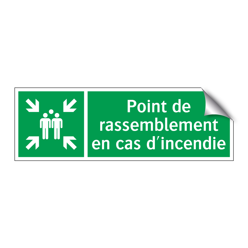 Point de rassemblement en cas d'incendie