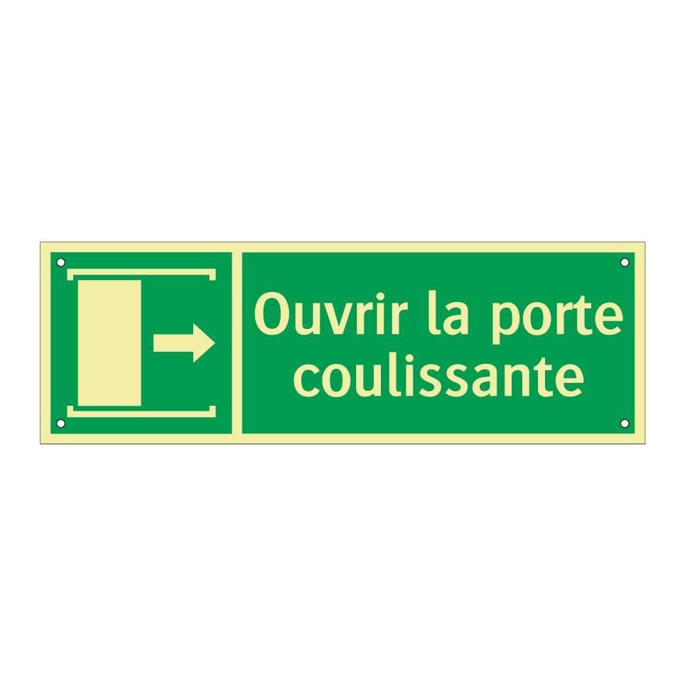 Ouvrir la porte coulissante