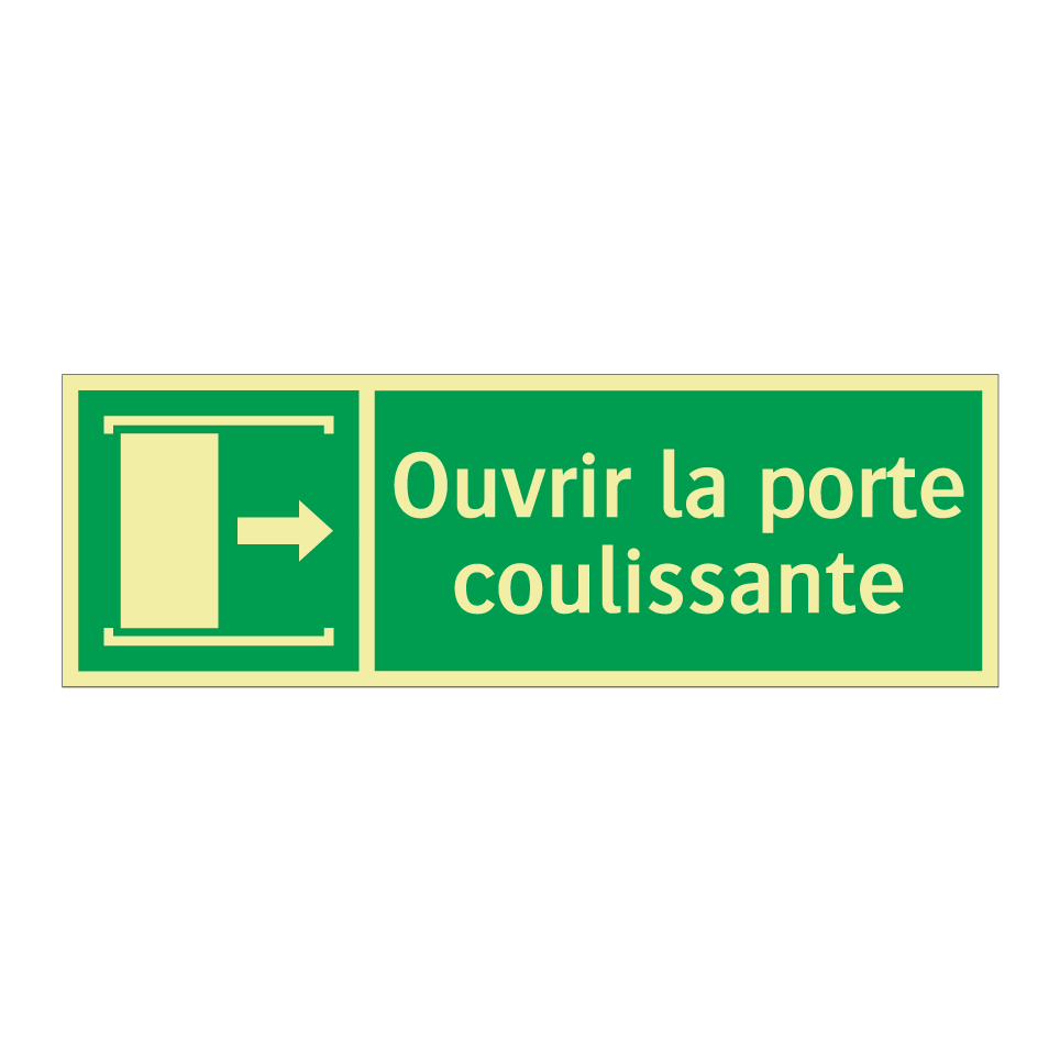 Ouvrir la porte coulissante