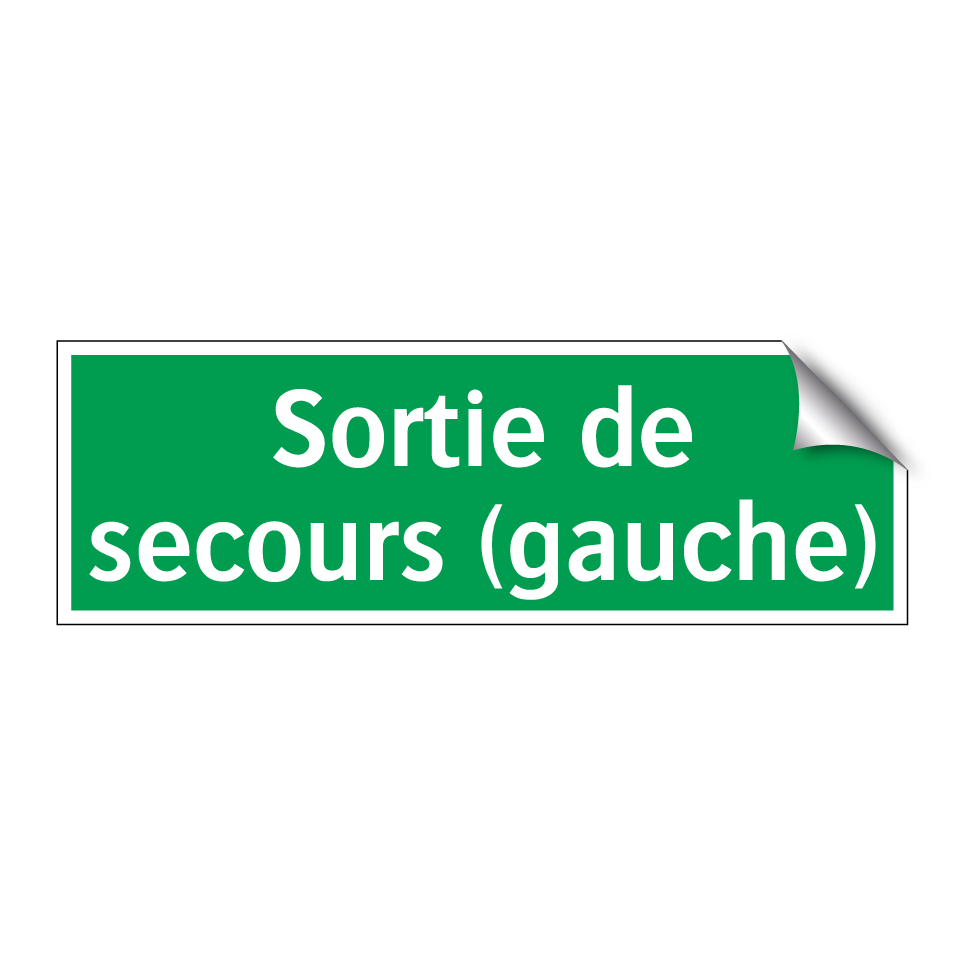 Sortie de secours (gauche)