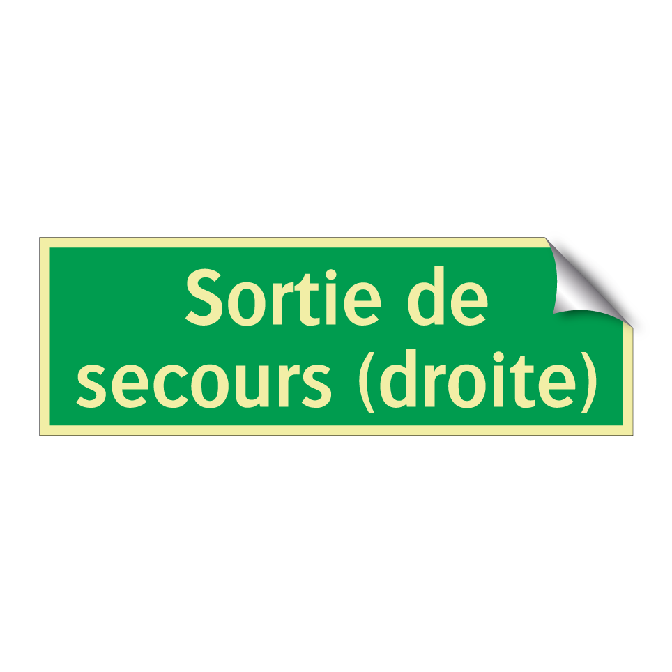 Sortie de secours (droite)