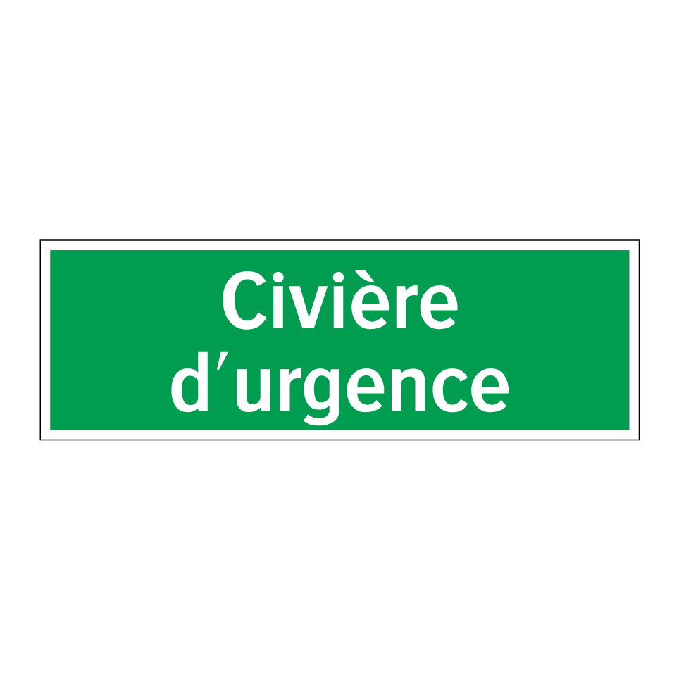 Civière d'urgence