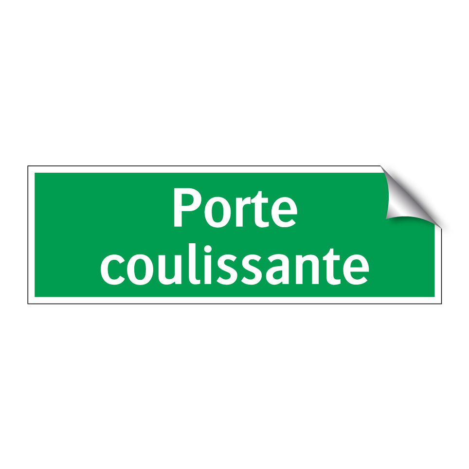 Porte coulissante