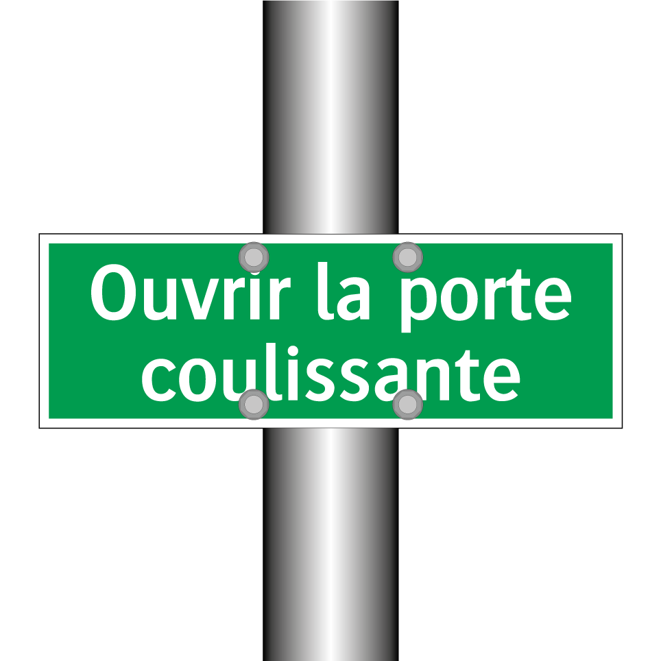 Ouvrir la porte coulissante