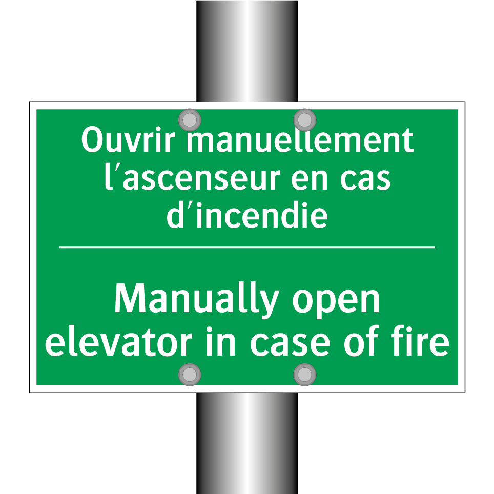 Ouvrir manuellement l'ascenseur /.../ - Manually open elevator in case /.../