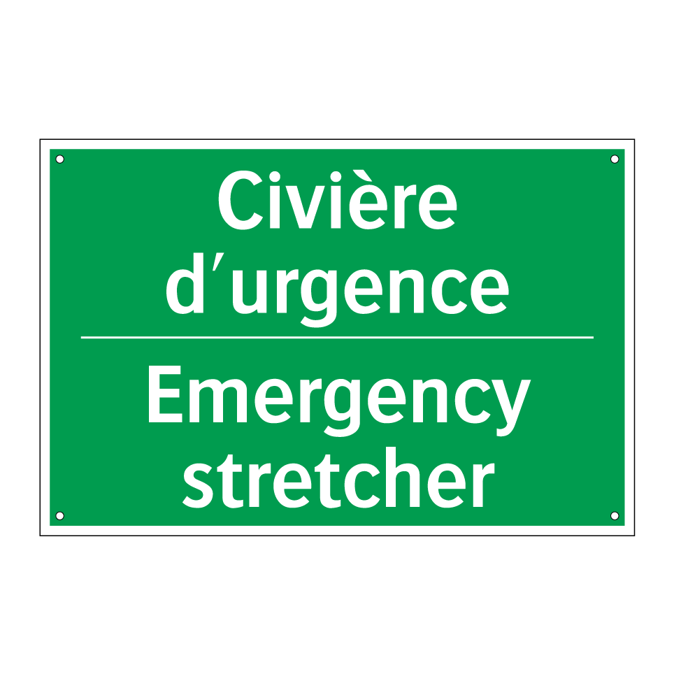 Civière d'urgence - Emergency stretcher