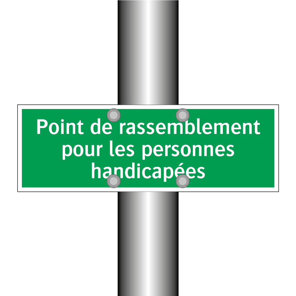 Point de rassemblement pour les personnes handicapées