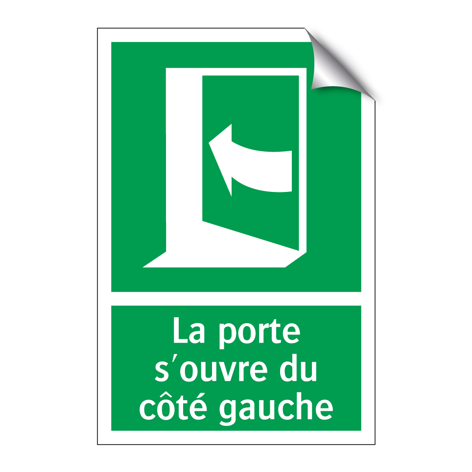 La porte s'ouvre du côté gauche