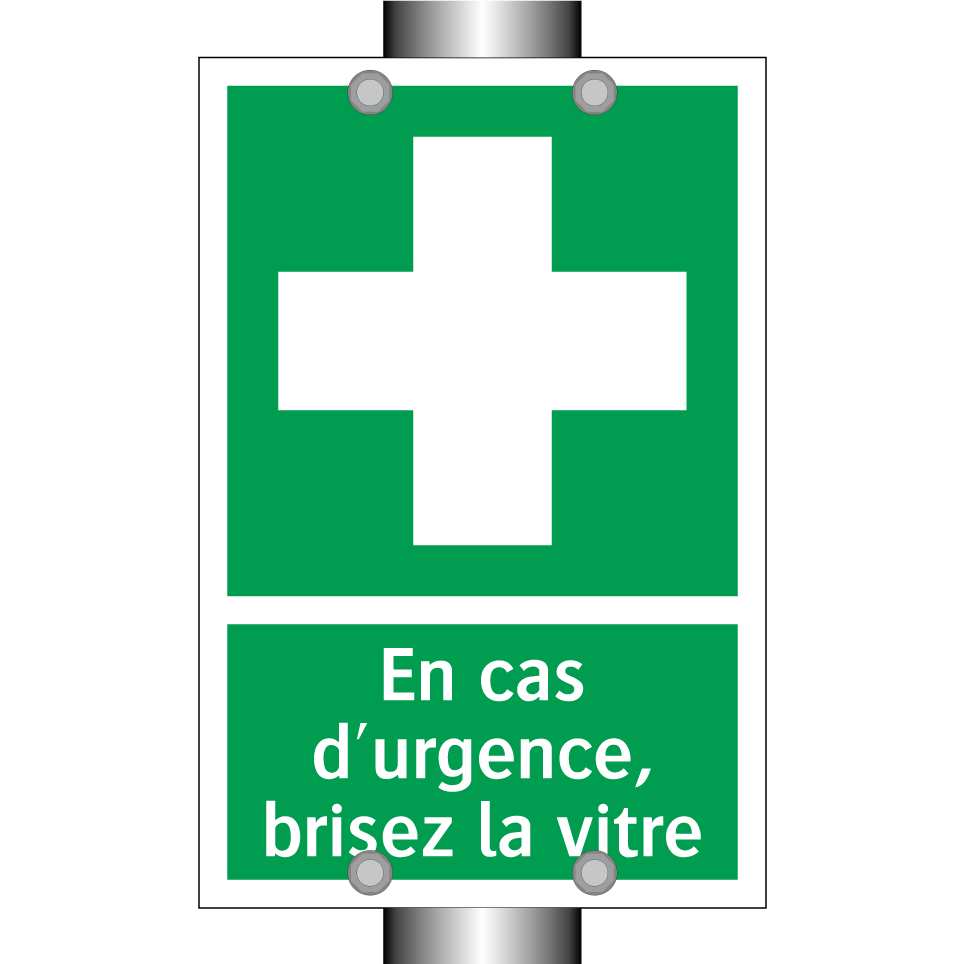 En cas d'urgence, brisez la vitre