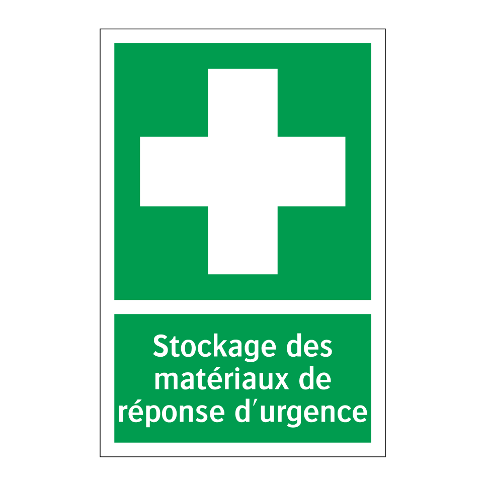Stockage des matériaux de réponse d'urgence