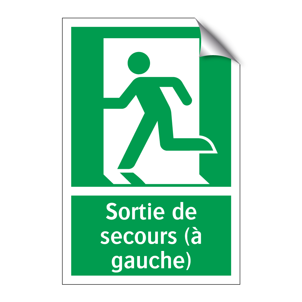 Sortie de secours (à gauche)