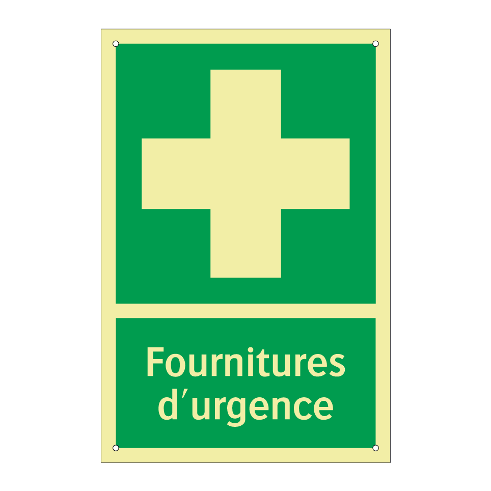 Fournitures d'urgence