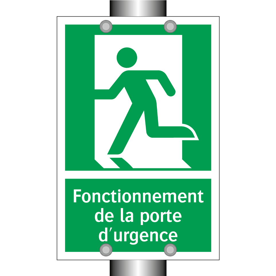 Fonctionnement de la porte d'urgence