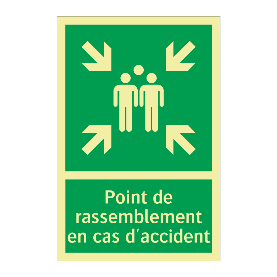 Point de rassemblement en cas d'accident