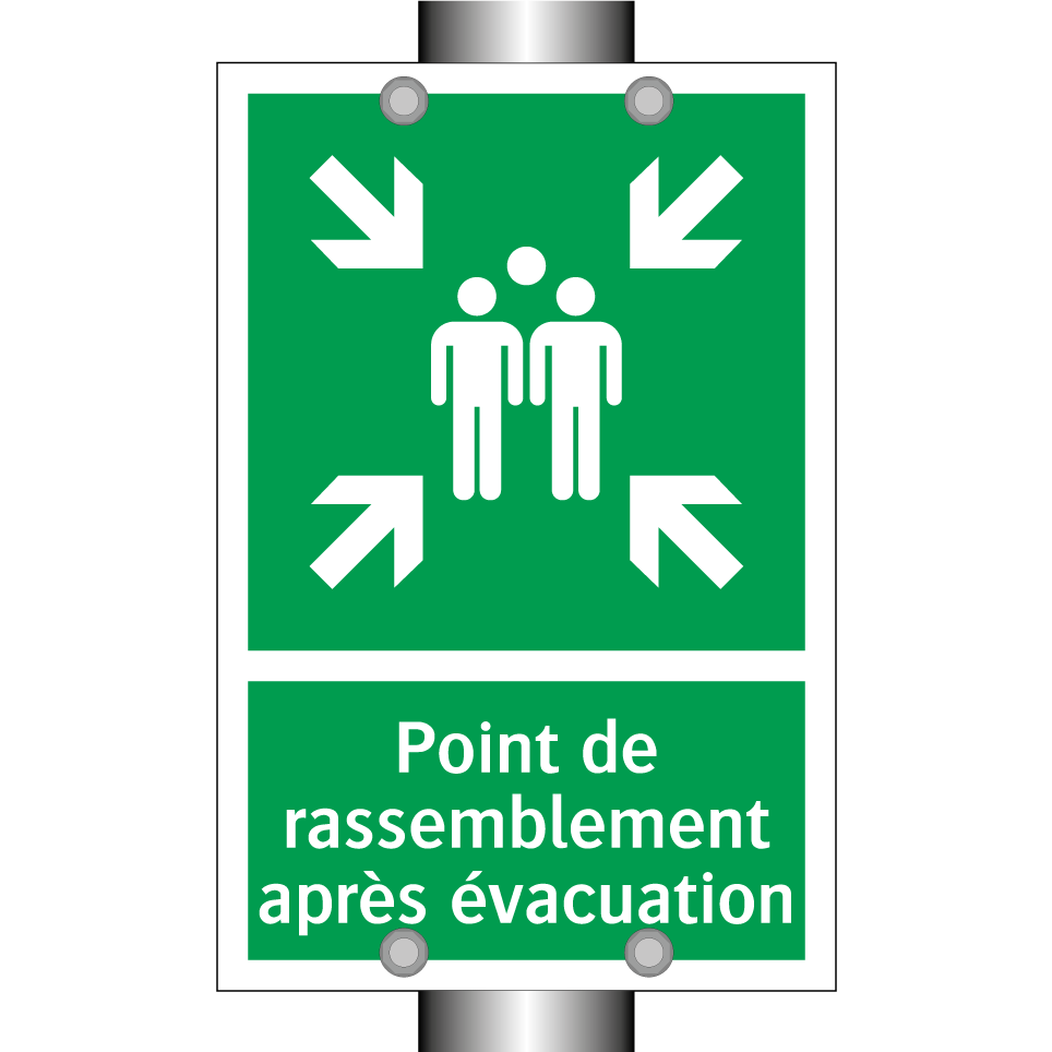 Point de rassemblement après évacuation