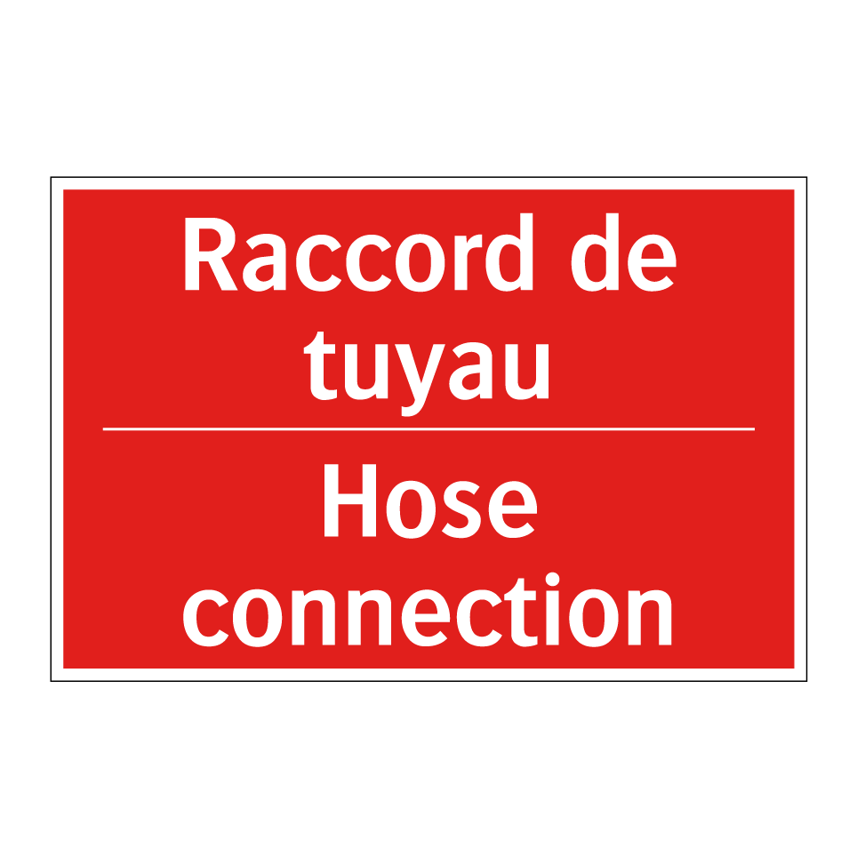 Raccord de tuyau - Hose connection