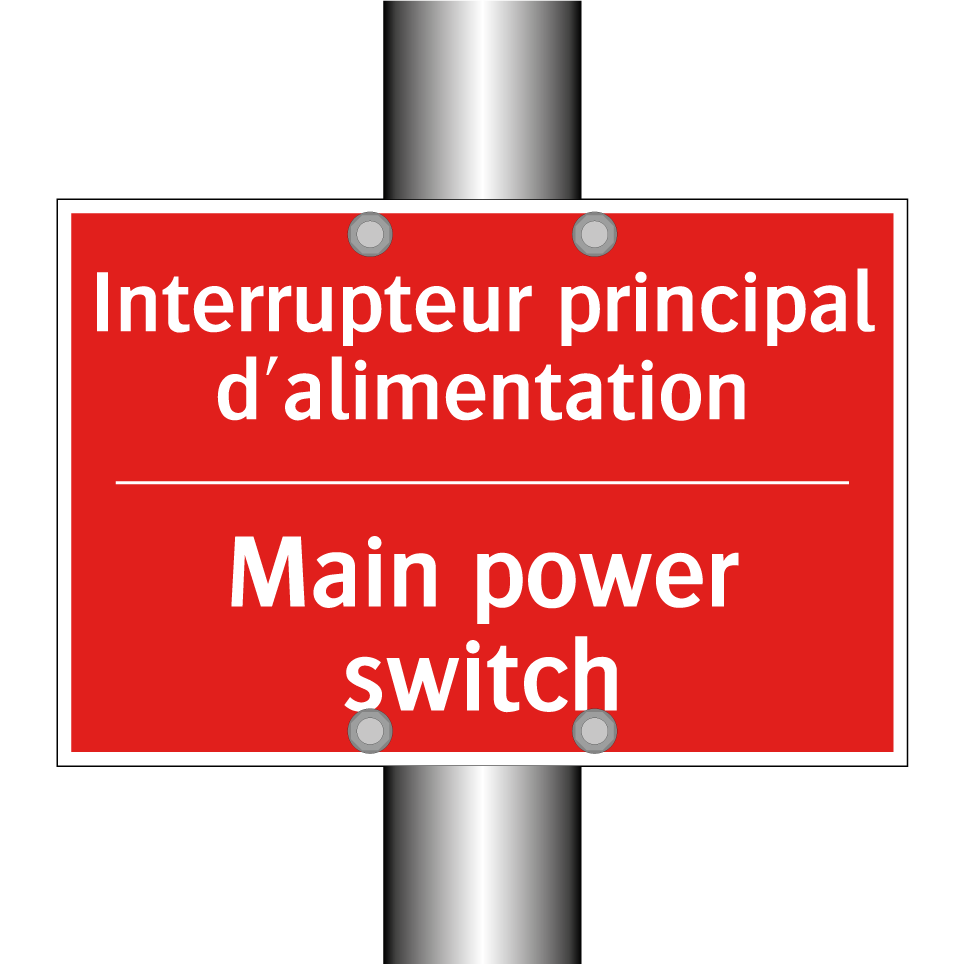 Interrupteur principal d'alimentation /.../ - Main power switch