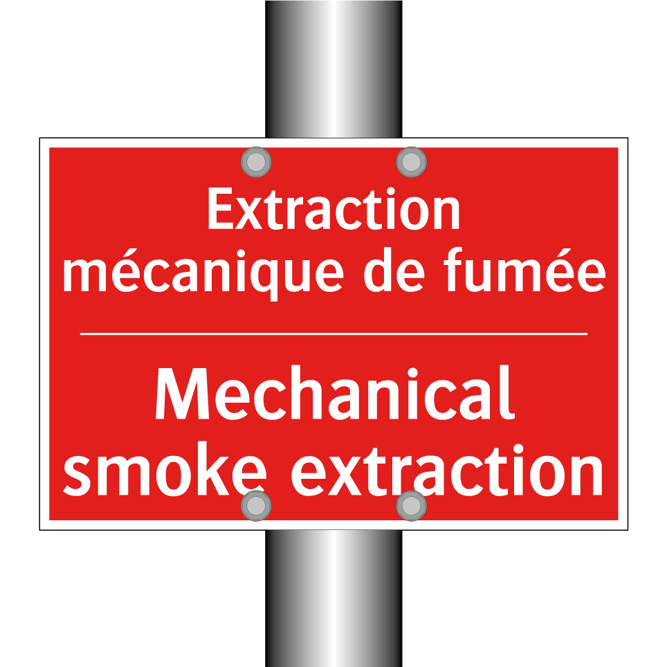 Extraction mécanique de fumée - Mechanical smoke extraction